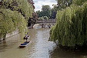 Cambridge, punting on the Cam river